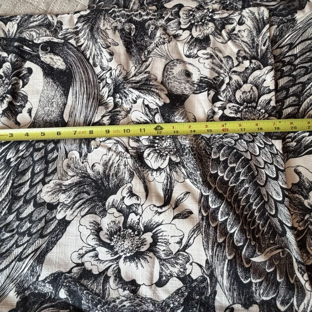 Robert Allen Etched Aviary Custom Made Toile Pillow Cases Set Of Two 19
